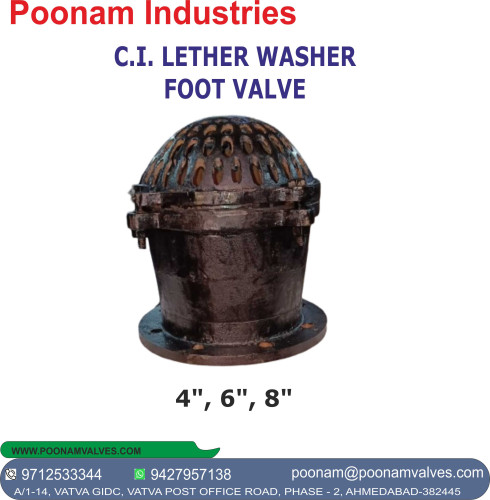 C.I. Leather Washer Foot Valve