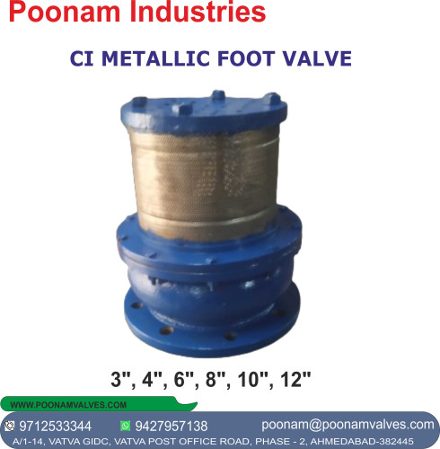 CI METALLIC FOOT VALVE