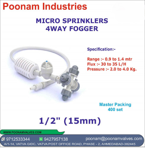 Micro Sprinklers 4 Way Fogger