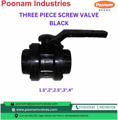 PP Three Piece Flange End Ball Valve, Drip Ball Valve India, Agricultural Ball Valve