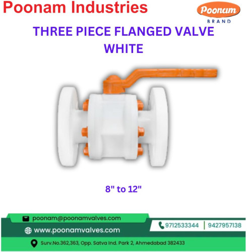 PP Three Piece Flange End Ball Valve, Drip Irrigation Ball Valve India, Agricultural Ball Valve